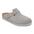 Birkenstock Boston Stone Coin Pelle Scamosciata Grigia pianta normale