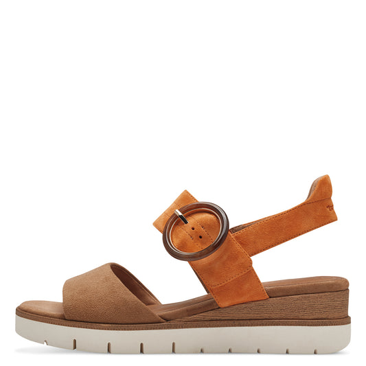 Sandalo Marrone Arancio