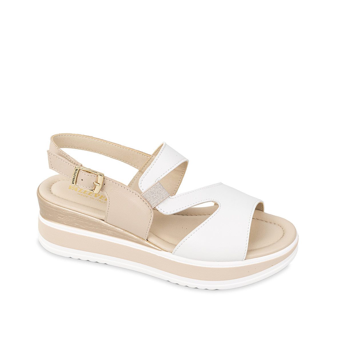 Sandalo Bianco e Beige