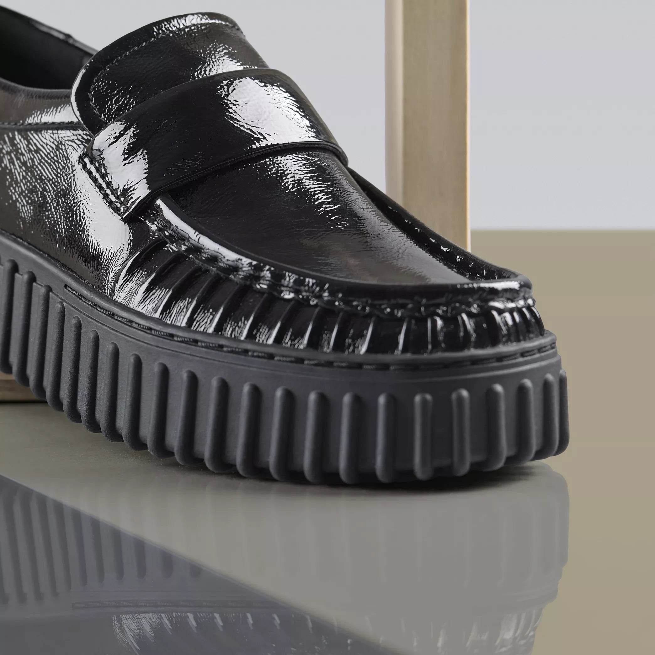 Torhill mocassino nero lucido