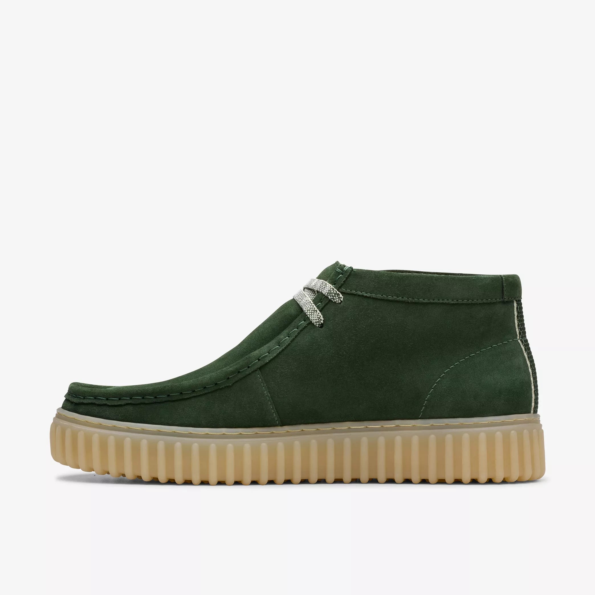 Torhill Hi Pelle scamosciata verde scuro