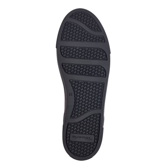 Sneaker rossa lucida con zip