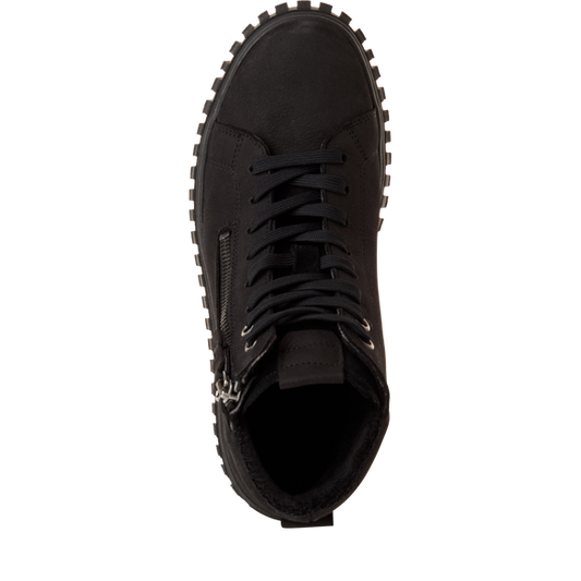 Scarponcino nubuck nero