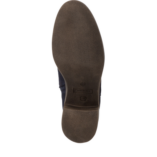 Stivaletto nubuck blu