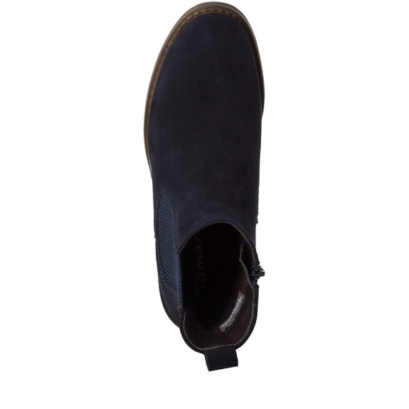 Stivaletto nubuck blu