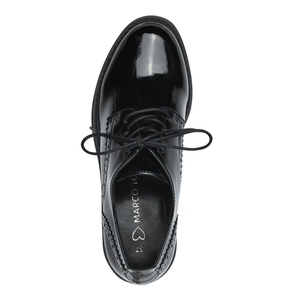 Francesina Nera Lucida con Tacco