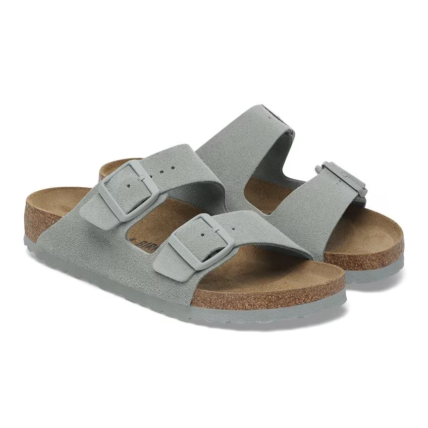 Birkenstock Arizona Pelle Scamosciata Salvia