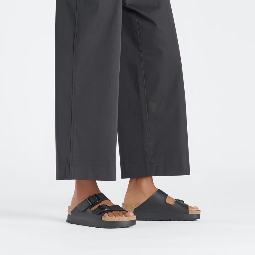 Birkenstock  Arizona Platform Nera PAP Flex