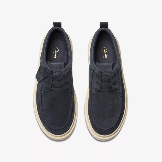 Clarks Polden Moc Pelle scamosciata blu scuro