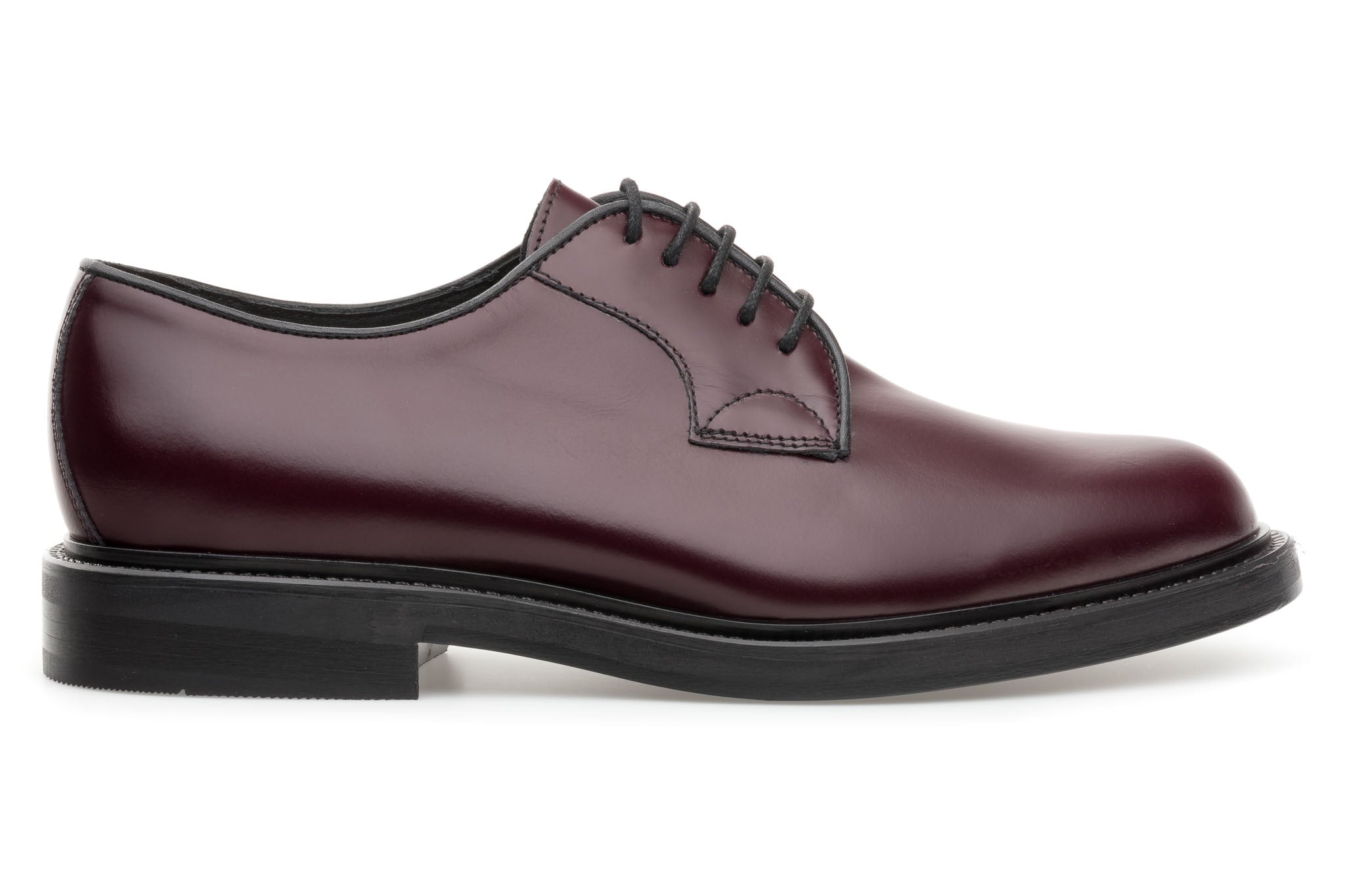 Antica Cuoieria Derby Spazzolato Bordeaux Made in Italy