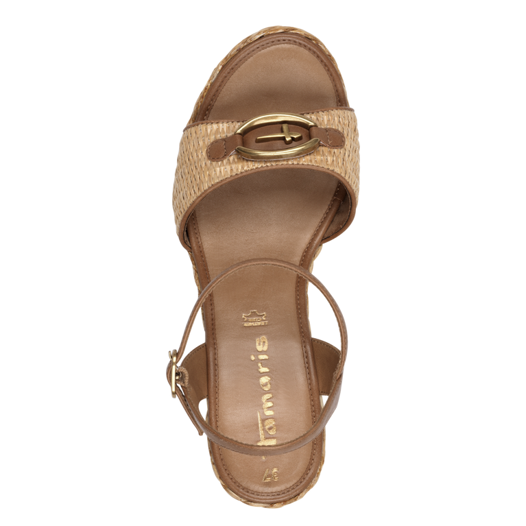 Tamaris Sandalo Corda Marrone