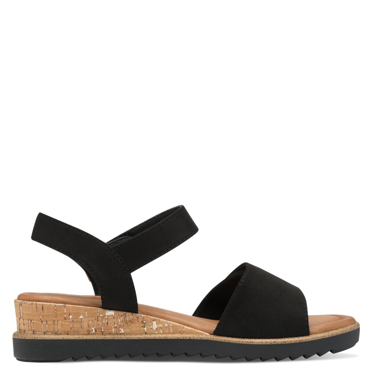 Tamaris Sandalo Nero con velcri