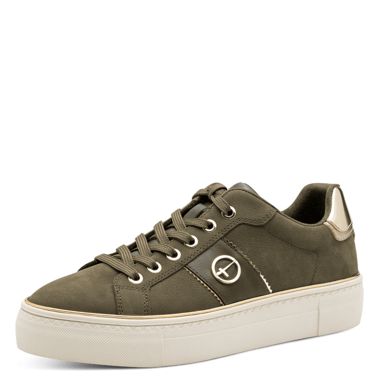 Tamaris sneaker verde in memory foam