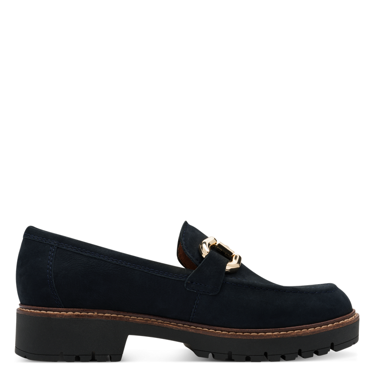Tamaris mocassino camoscio blu