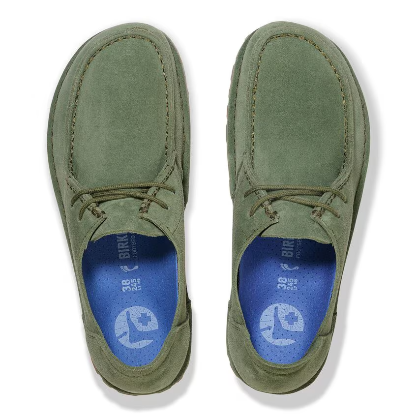 Birkenstock UTTI Lace camoscio verde pianta normale