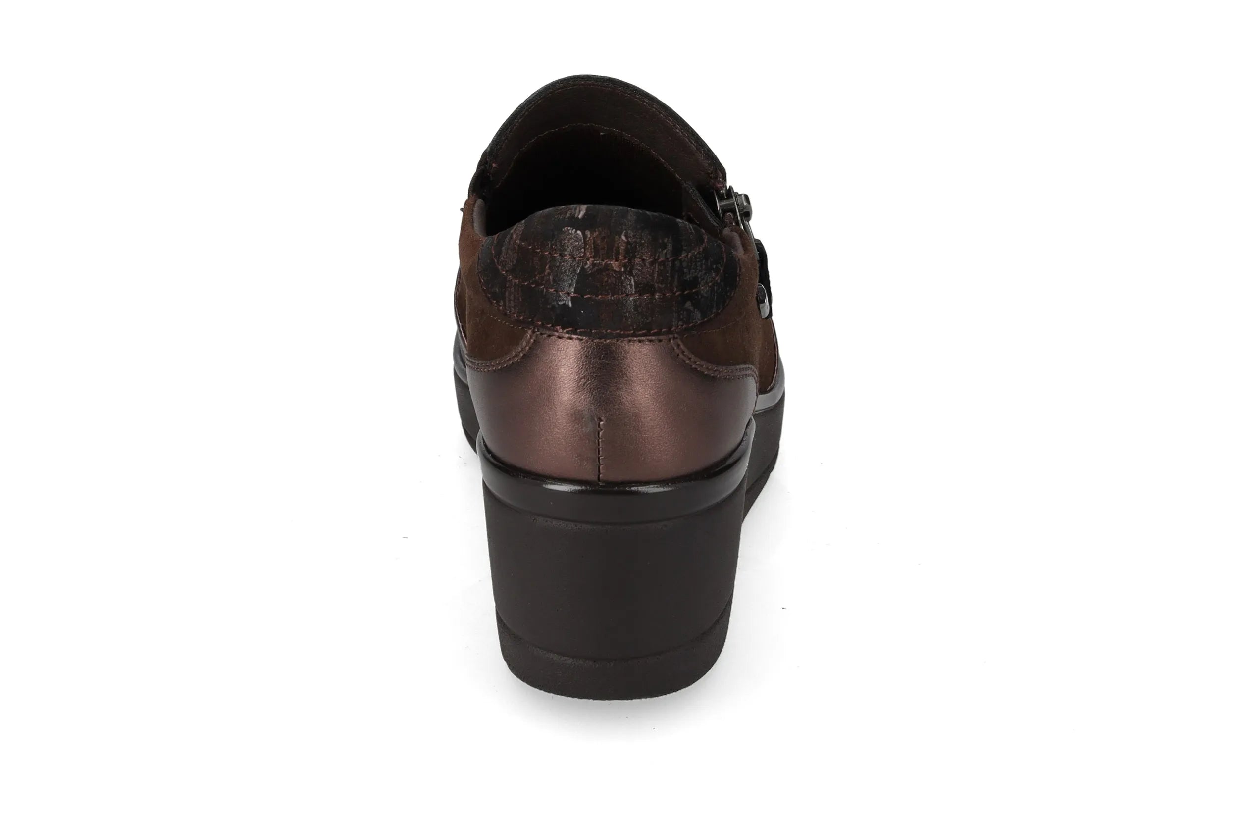 Valleverde mocassino bronzo con zip