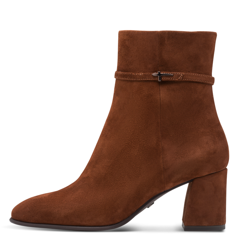 Tamaris Stivaletto elegante da donna in camoscio marrone