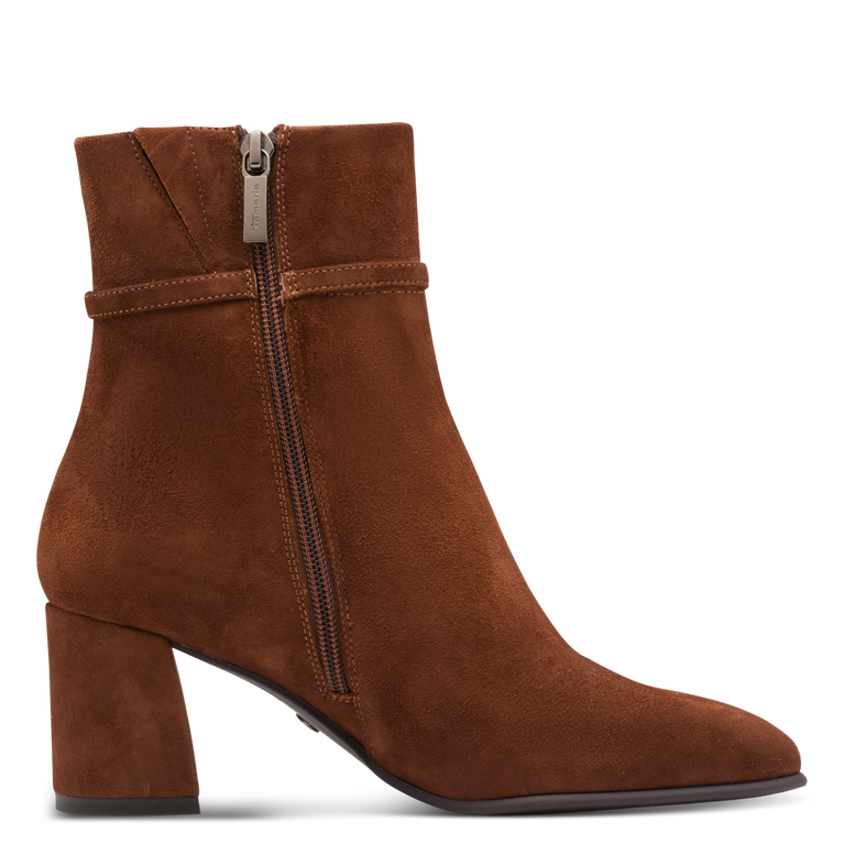 Tamaris Stivaletto elegante da donna in camoscio marrone
