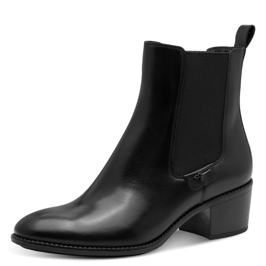 Tamaris stivaletto pelle nera da donna