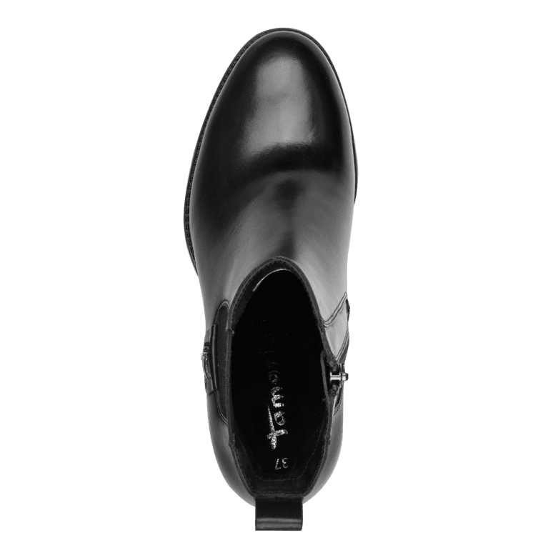 Tamaris stivaletto pelle nera da donna