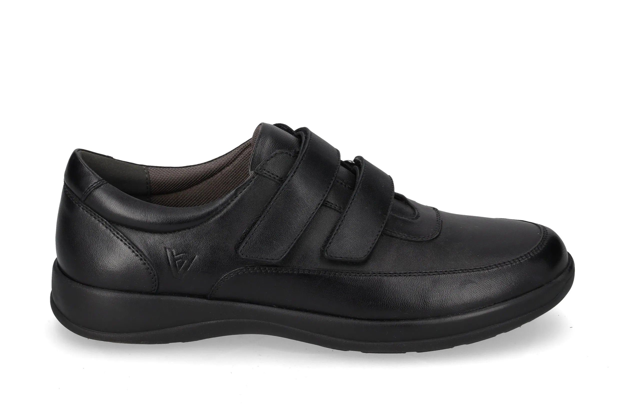Valleverde Scarpa uomo vitello nero con velcri