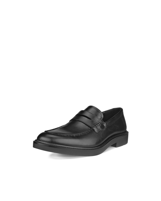 Ecco mocassino uomo pelle nera Metropole London
