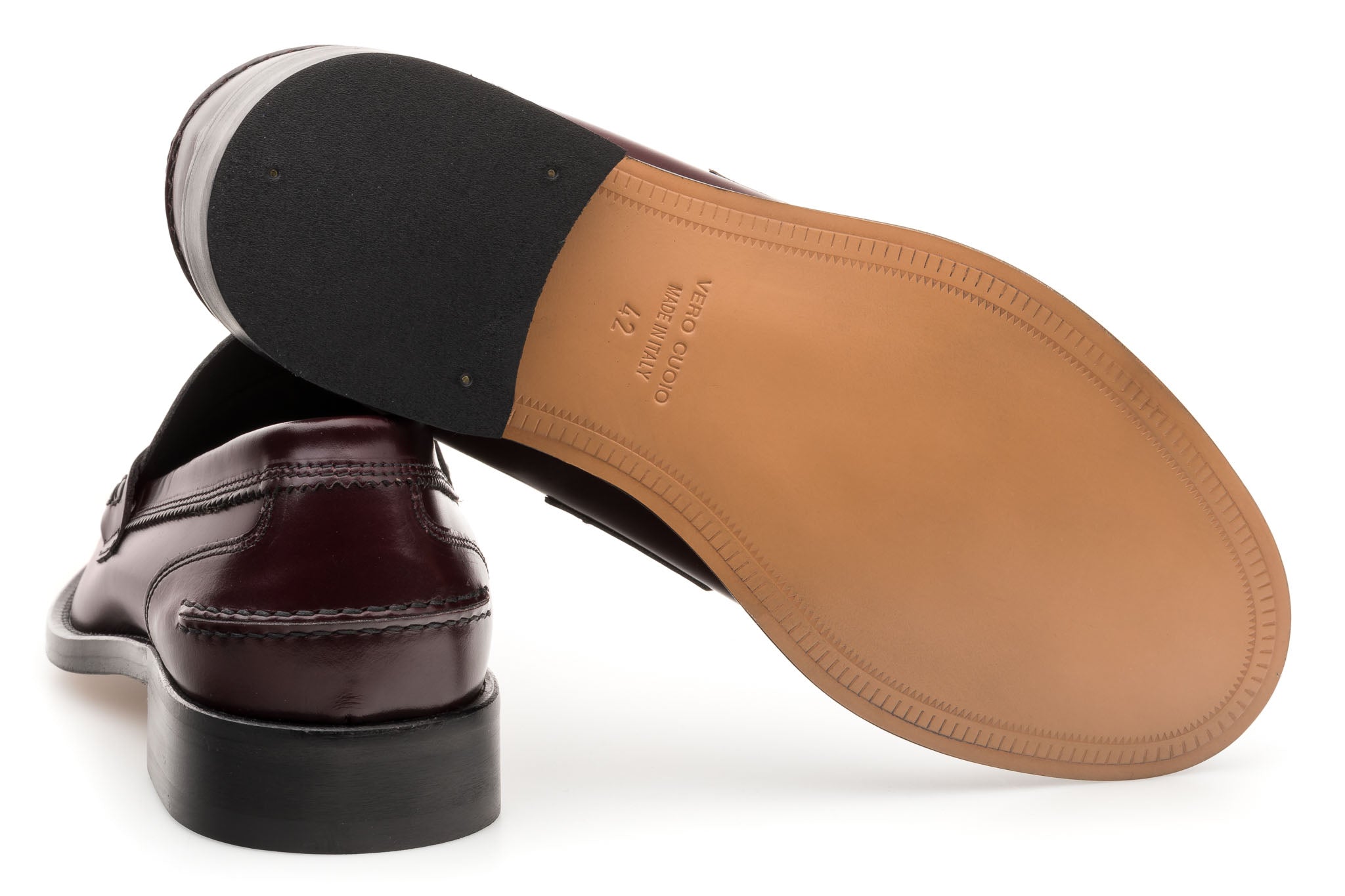 MOCASSINO FONDO CUOIO MARRONE MADE IN ITALY