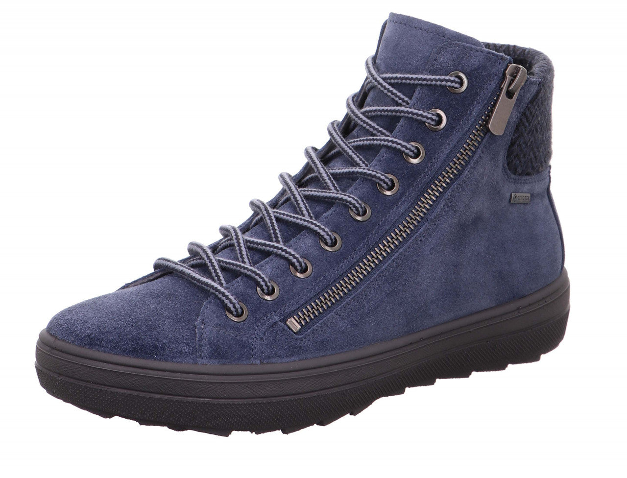 Scarponcino Camoscio Blu in Gore Tex