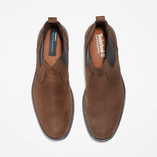 Stivaletto Chelsea nubuck marrone