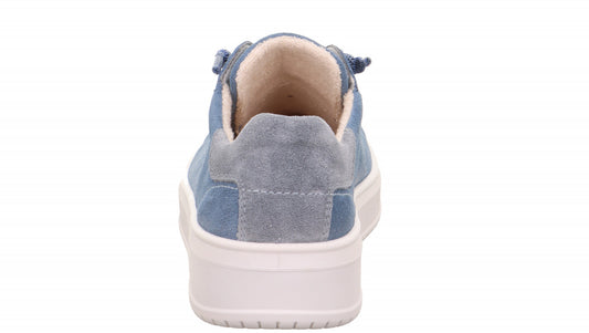 Sneaker camoscio blu