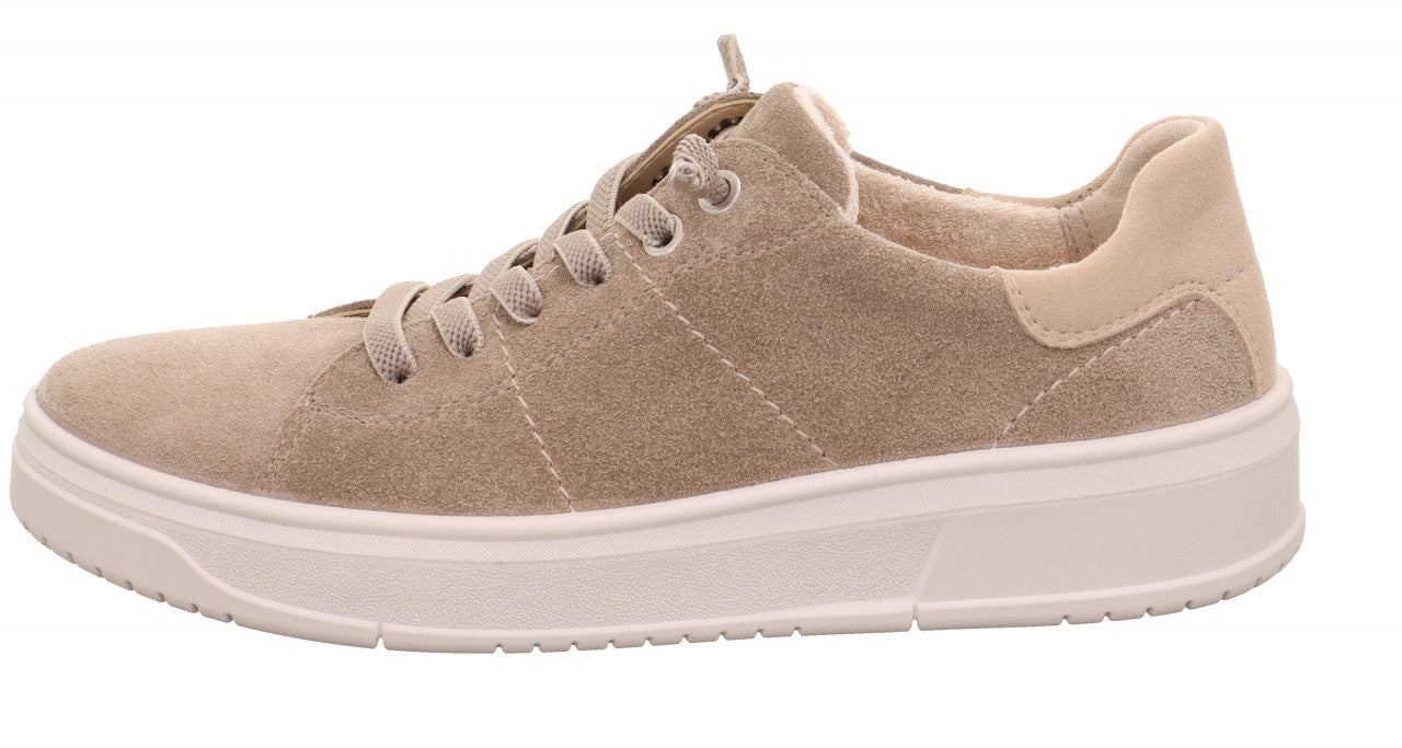 Sneaker camoscio beige