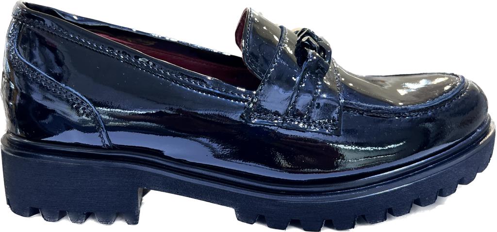 MOCASSINO VERNICE NERA MADE IN ITALY