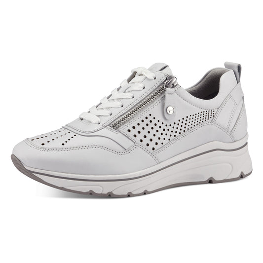 SNEAKER IN PELLE BIANCA