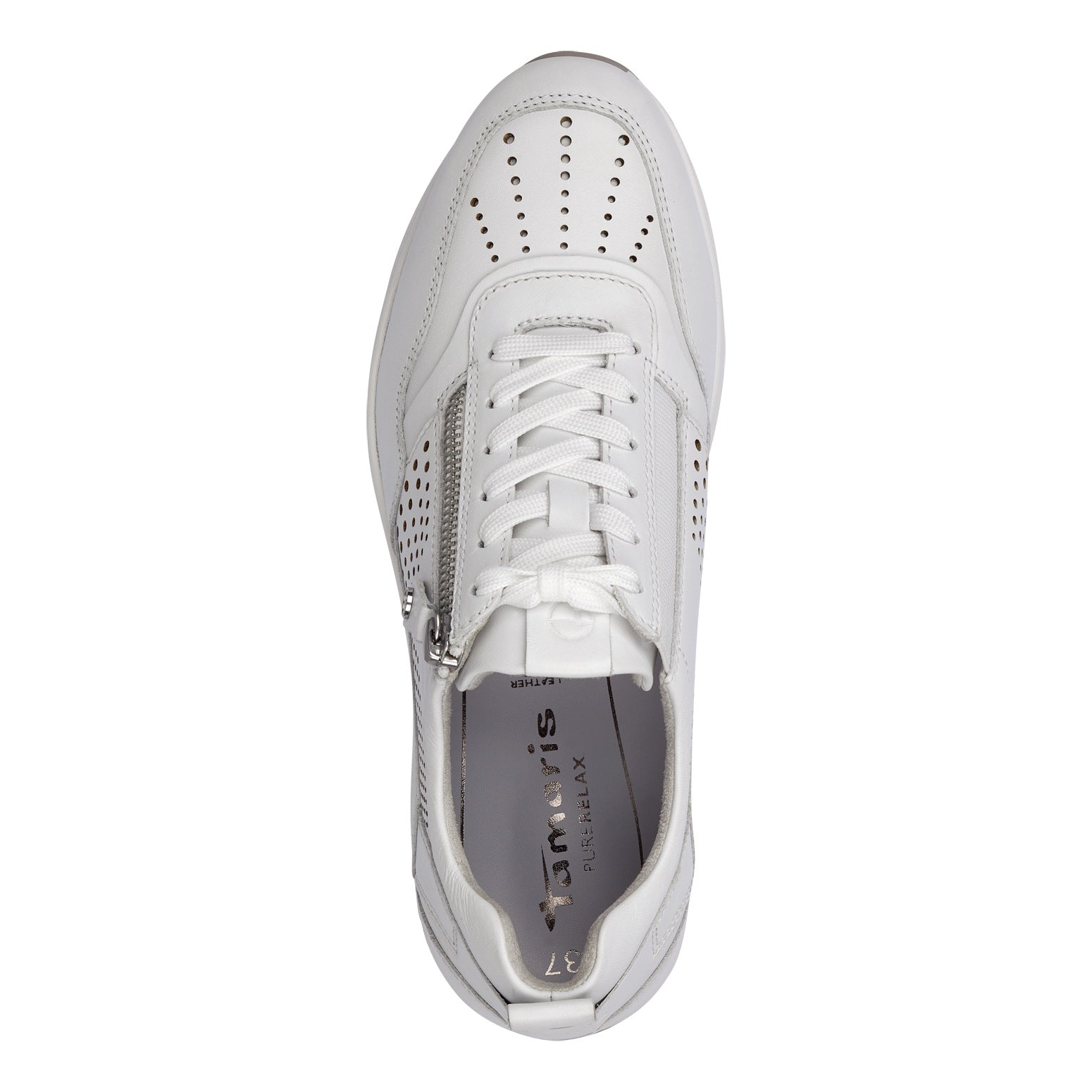 SNEAKER IN PELLE BIANCA