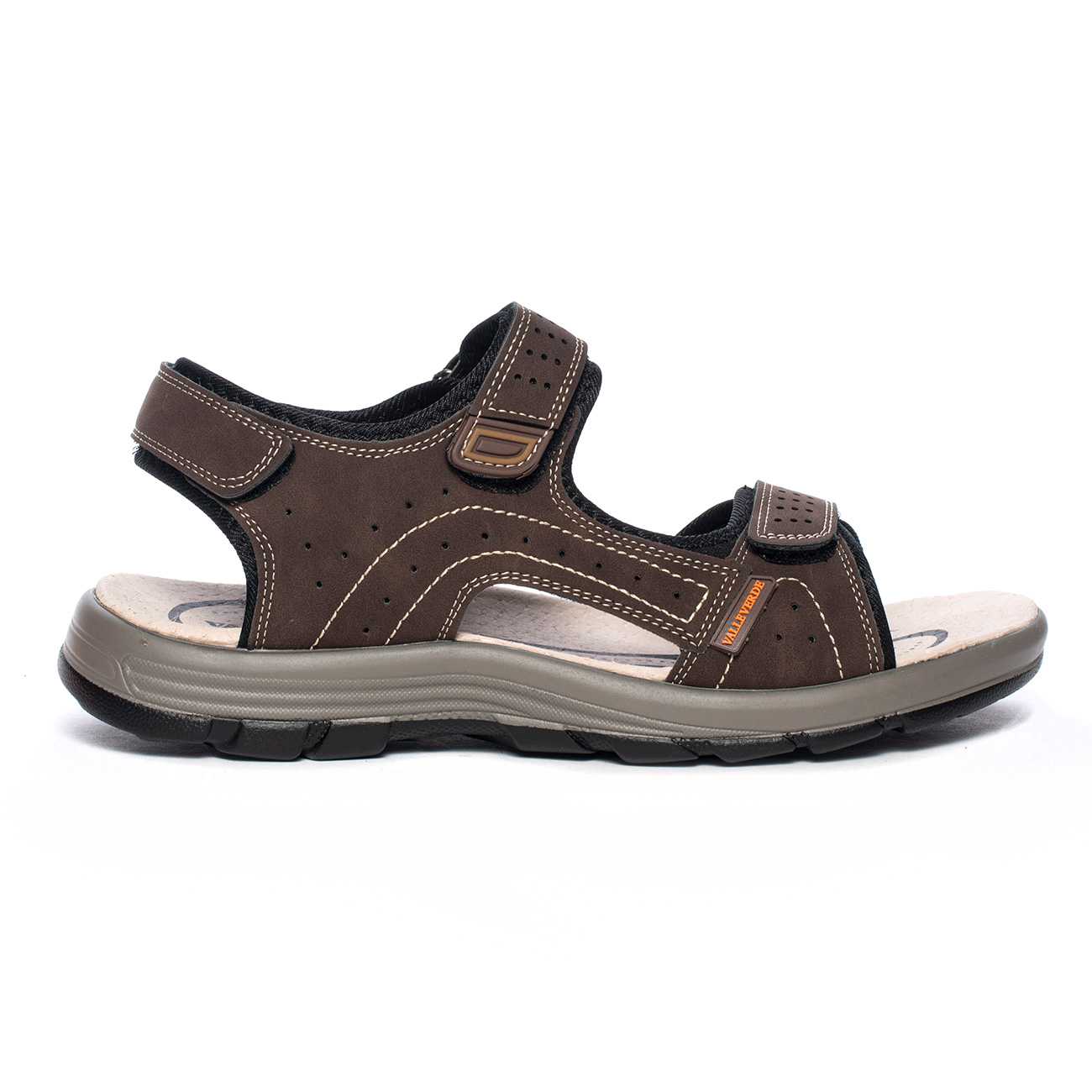 SANDALO MARRONE CON VELCRO