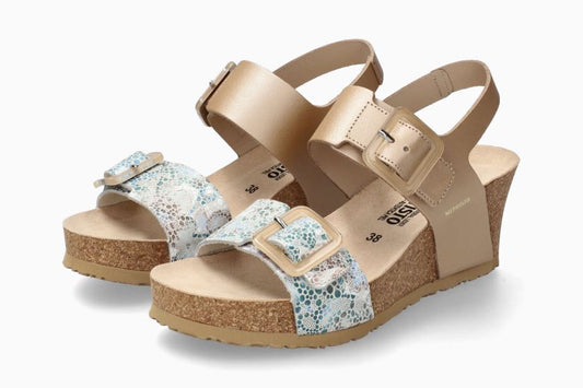 SANDALO BEIGE CON VELCRI