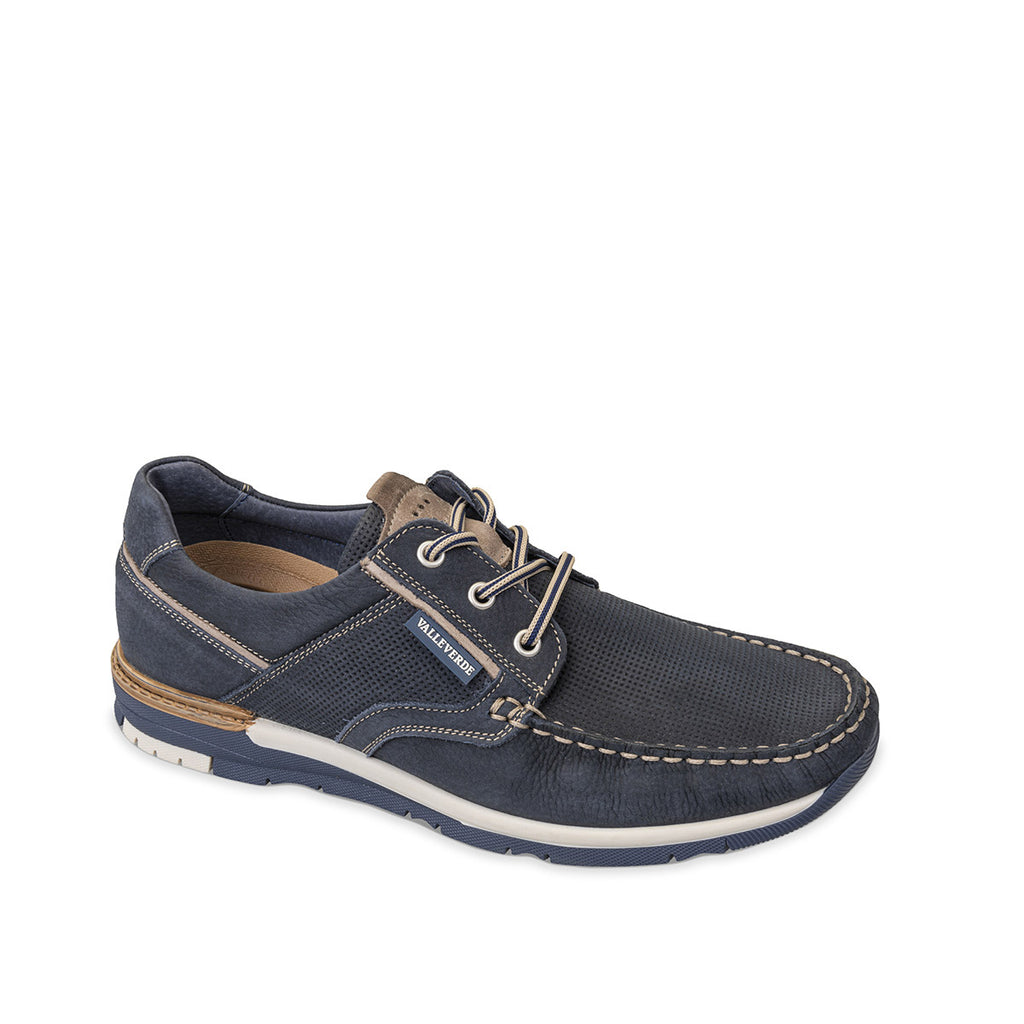 SNEAKER NUBUCK BLU