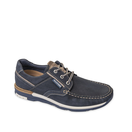 SNEAKER NUBUCK BLU