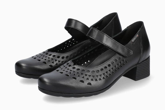 DECOLLETE CON CINTURINO IN PELLE NERA
