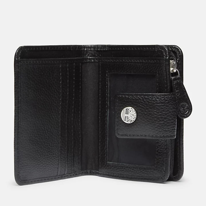 PORTAFOGLIO BIFOLD CON LINGUETTA IN PELLE E PORTAMONETE SHEAFE DA DONNA IN COLOR