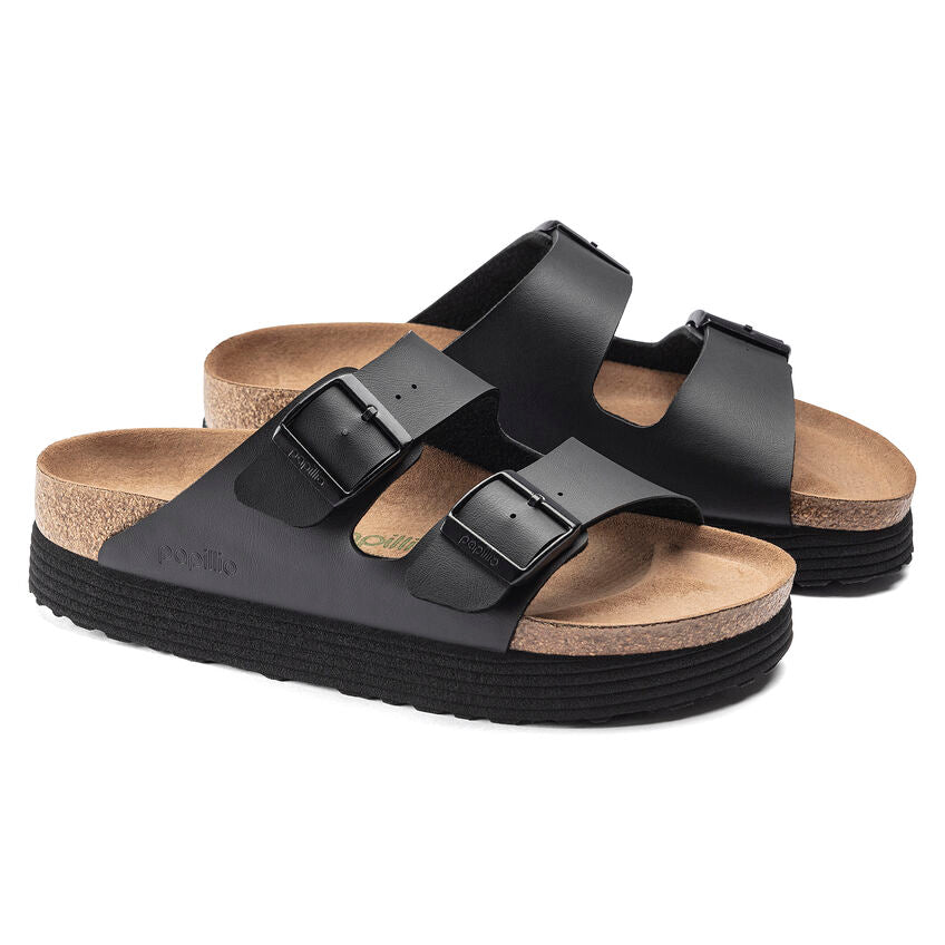 ARIZONA GROOVED NERO PLATFORM PIANTA STRETTA
