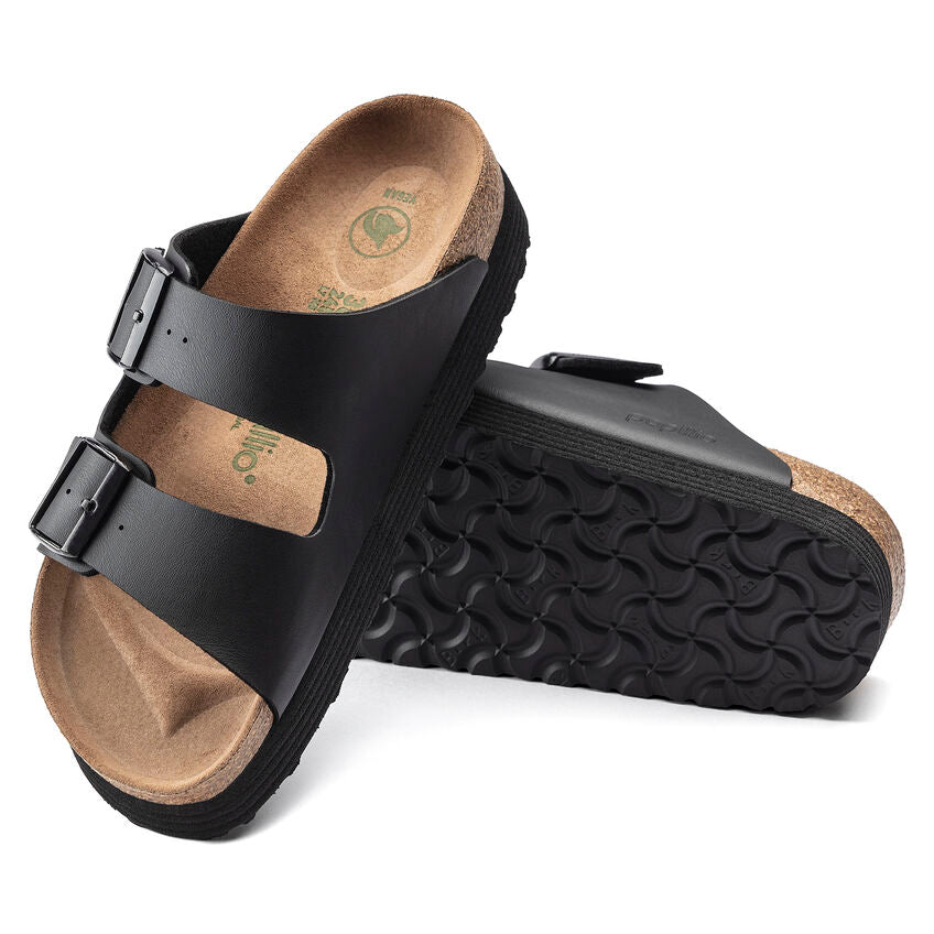 ARIZONA GROOVED NERO PLATFORM PIANTA STRETTA