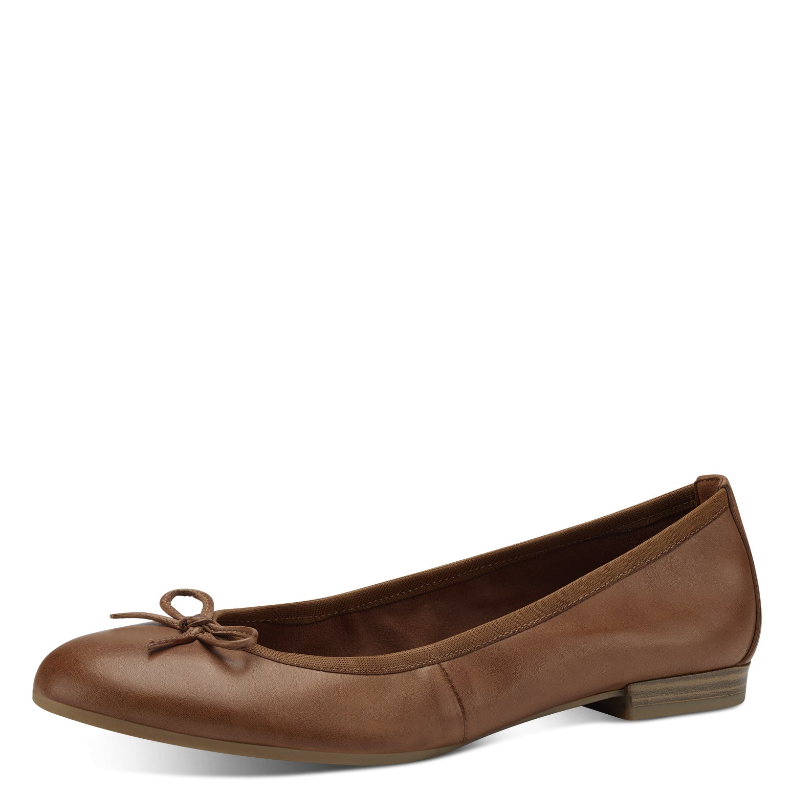 BALLERINA FIOCCHETTO NERA-BLU-COGNAC