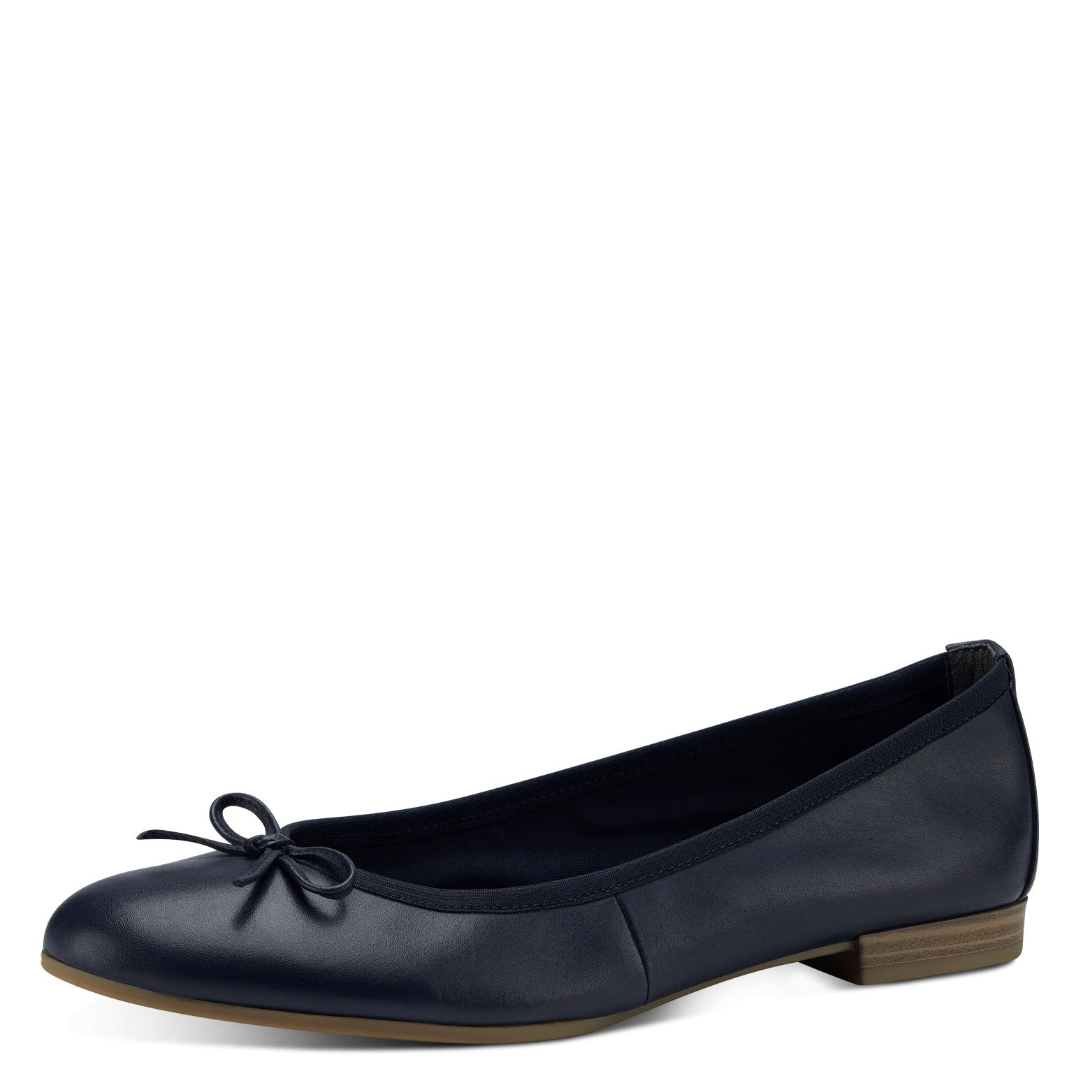 BALLERINA FIOCCHETTO NERA-BLU-COGNAC